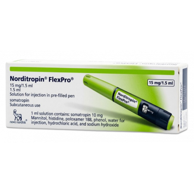 NORDITROPIN FLEXPRO 15 MG / 1.5 ML ( SOMATROPIN ) FOR SUBCUTANEUS USE PREFILLED PEN